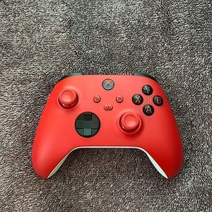 Red wireless Xbox one controller